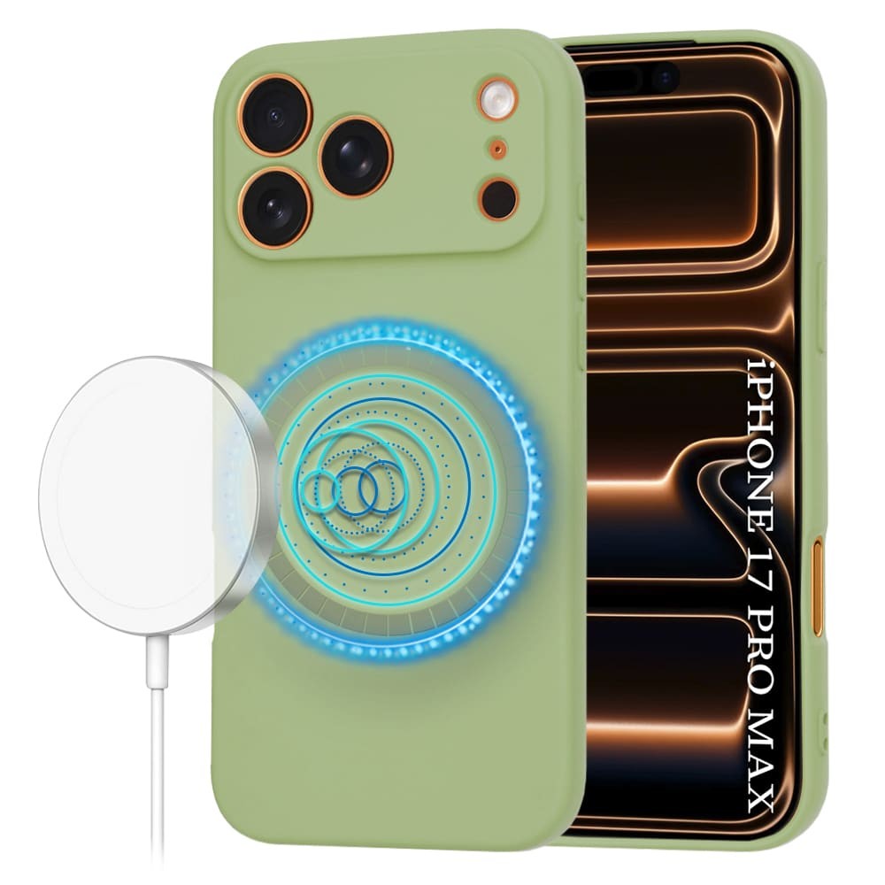 Techsuit iPhone 17 Pro Max MagSafe Softflex Θήκη Σιλικόνης - Matcha