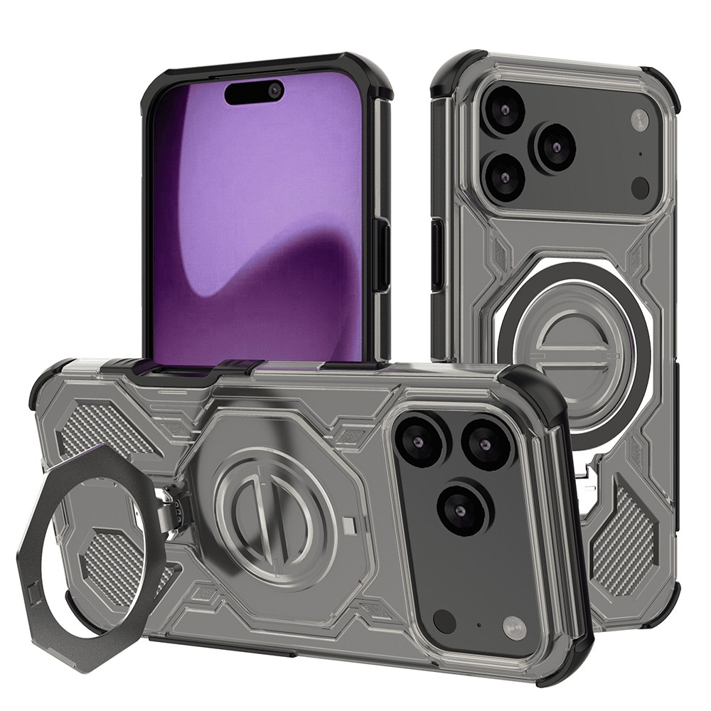 Techsuit iPhone 17 Pro Carbon Shield Pro Θήκη Σκληρή Διάφανη - Black