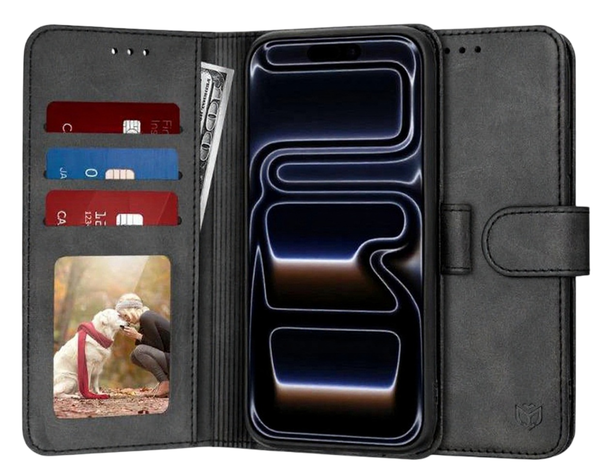 Techsuit iPhone 17 Pro Diary Book Θήκη Βιβλίο - Black