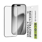 iPhone 17 Air Προστασία Οθόνης με Μαύρο Περίγραμμα Techsuit 111D Full Glue Tempered Glass