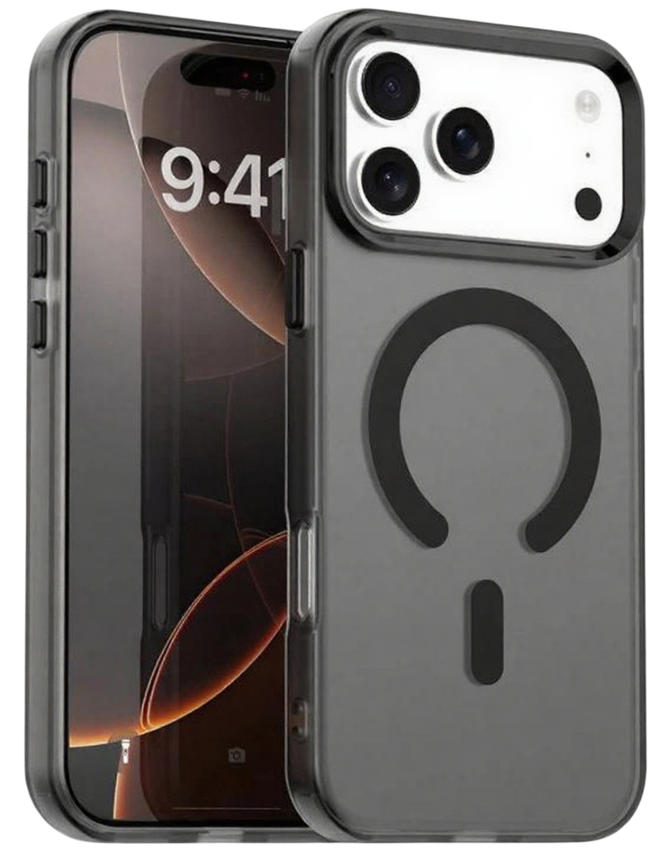 Techsuit iPhone 17 Pro CandyCase MagSafe Θήκη Σκληρή Φιμέ - Black