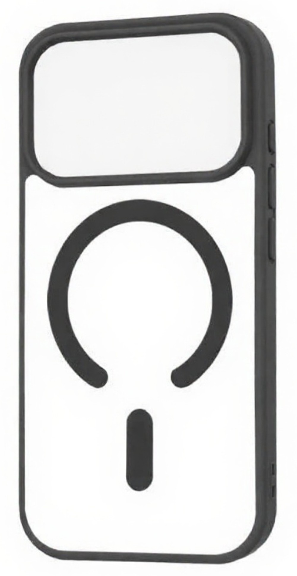 Techsuit iPhone 17 Pro MagSafe Pro Θήκη με Πλαίσιο Σιλικόνης Διάφανη - Black