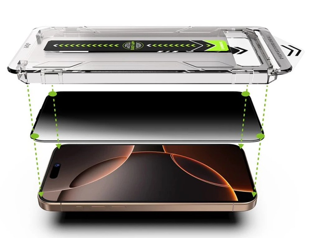 iPhone 17 Pro Προστασία Οθόνης Techsuit TitanGlass Privacy Full Face Tempered Glass