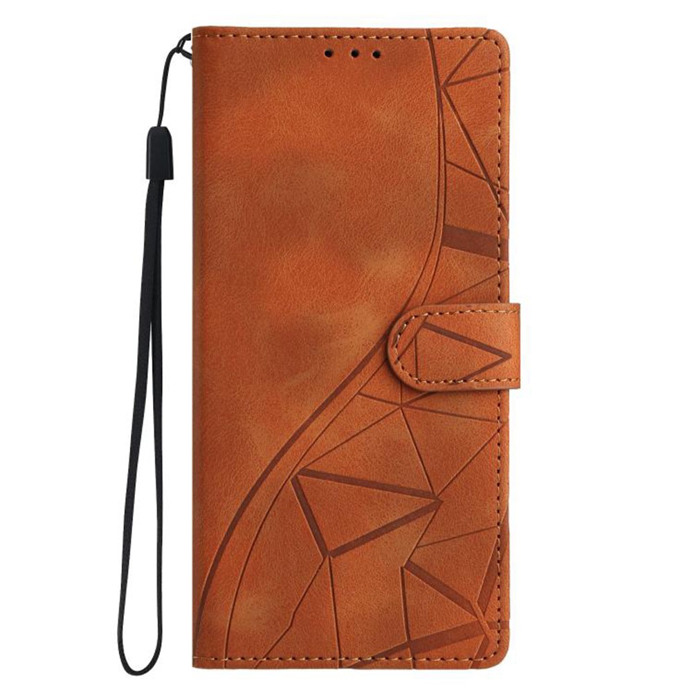 Tel1 Xiaomi Redmi A5 4G Lace Triangles Embossed Θήκη Βιβλίο - Brown