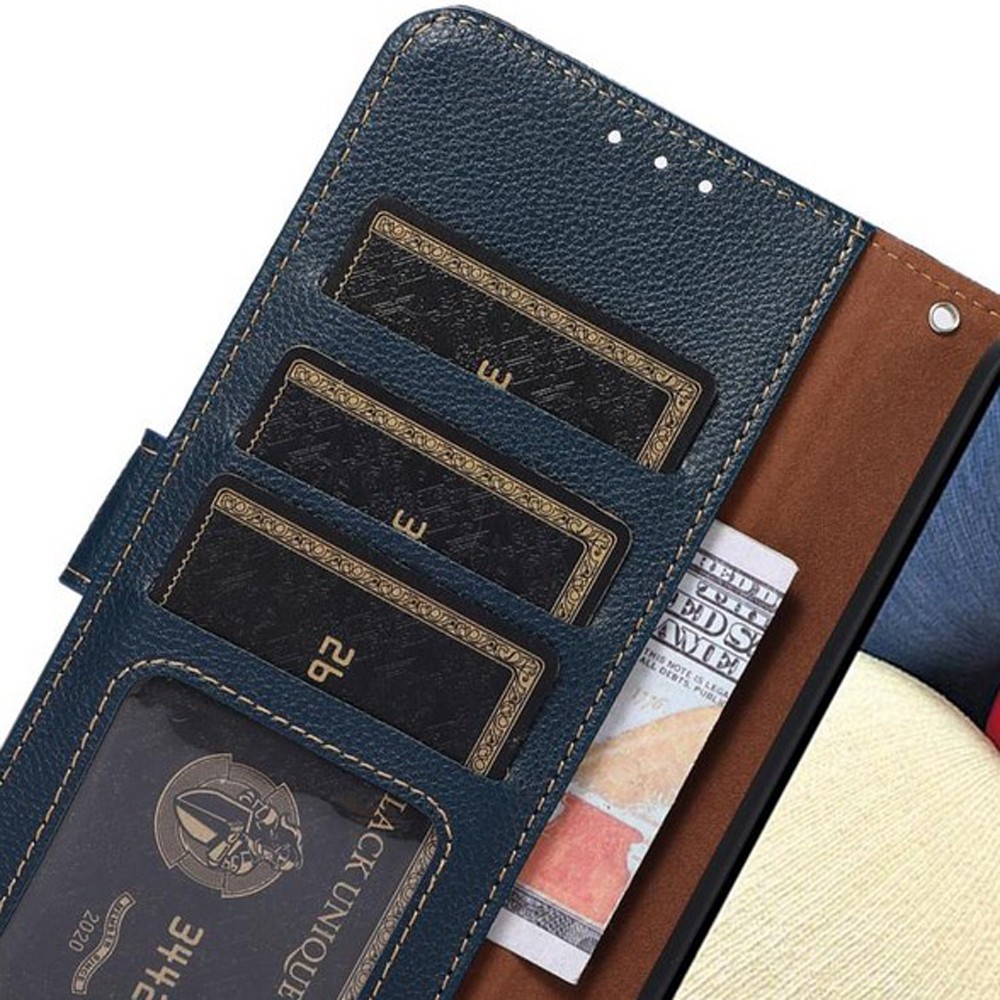KHAZNEH Xiaomi Redmi A5 4G RFID Litchi Leather Θήκη Βιβλίο - Blue Brown
