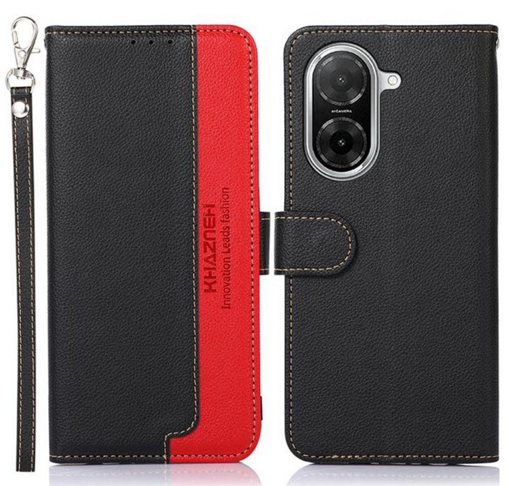 KHAZNEH Xiaomi Redmi A5 4G RFID Litchi Θήκη Βιβλίο - Black Red