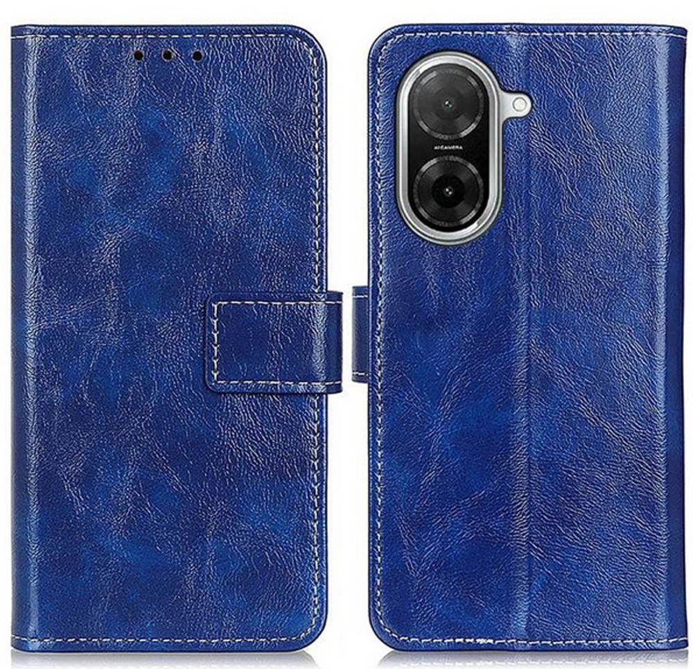 Tel1 Xiaomi Redmi A5 4G Retro Crazy Horse Θήκη Βιβλίο - Blue