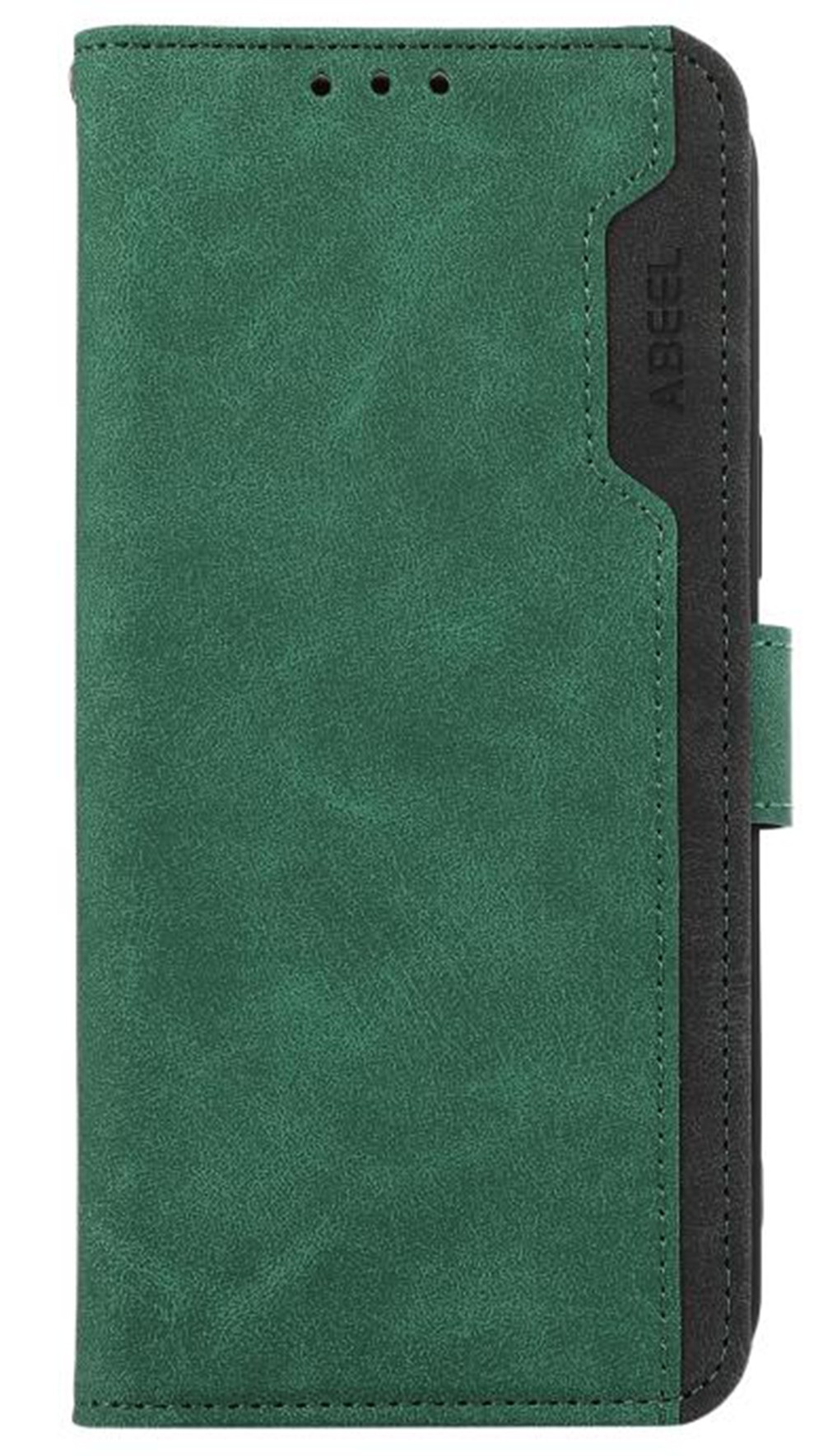 ABEEL Xiaomi Redmi A5 4G Color Block Θήκη Βιβλίο - Green Black
