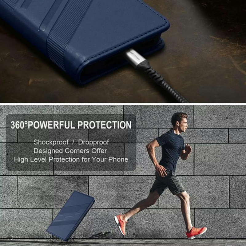 Τel1 Xiaomi Redmi A5 4G Embossed Multi-functional Wallet Θήκη Βιβλίο - Dark Blue