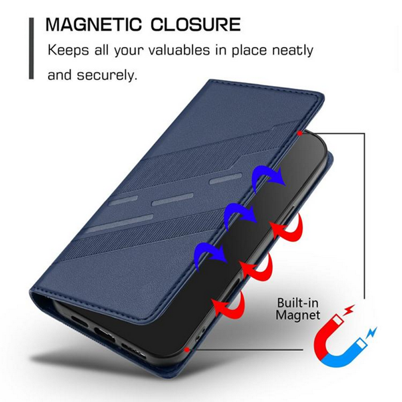 Τel1 Xiaomi Redmi A5 4G Embossed Multi-functional Wallet Θήκη Βιβλίο - Dark Blue