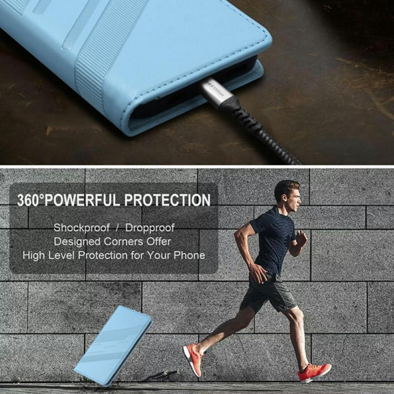 Τel1 Xiaomi Redmi A5 4G Embossed Multi-functional Wallet Θήκη Βιβλίο - Light Blue