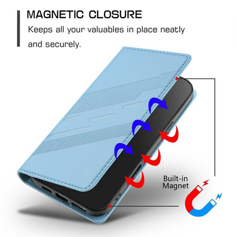 Τel1 Xiaomi Redmi A5 4G Embossed Multi-functional Wallet Θήκη Βιβλίο - Light Blue