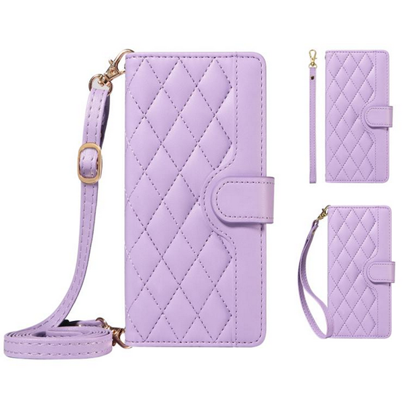 Τel1 Xiaomi Redmi A5 4G Diamond Grid Θήκη Βιβλίο - Purple
