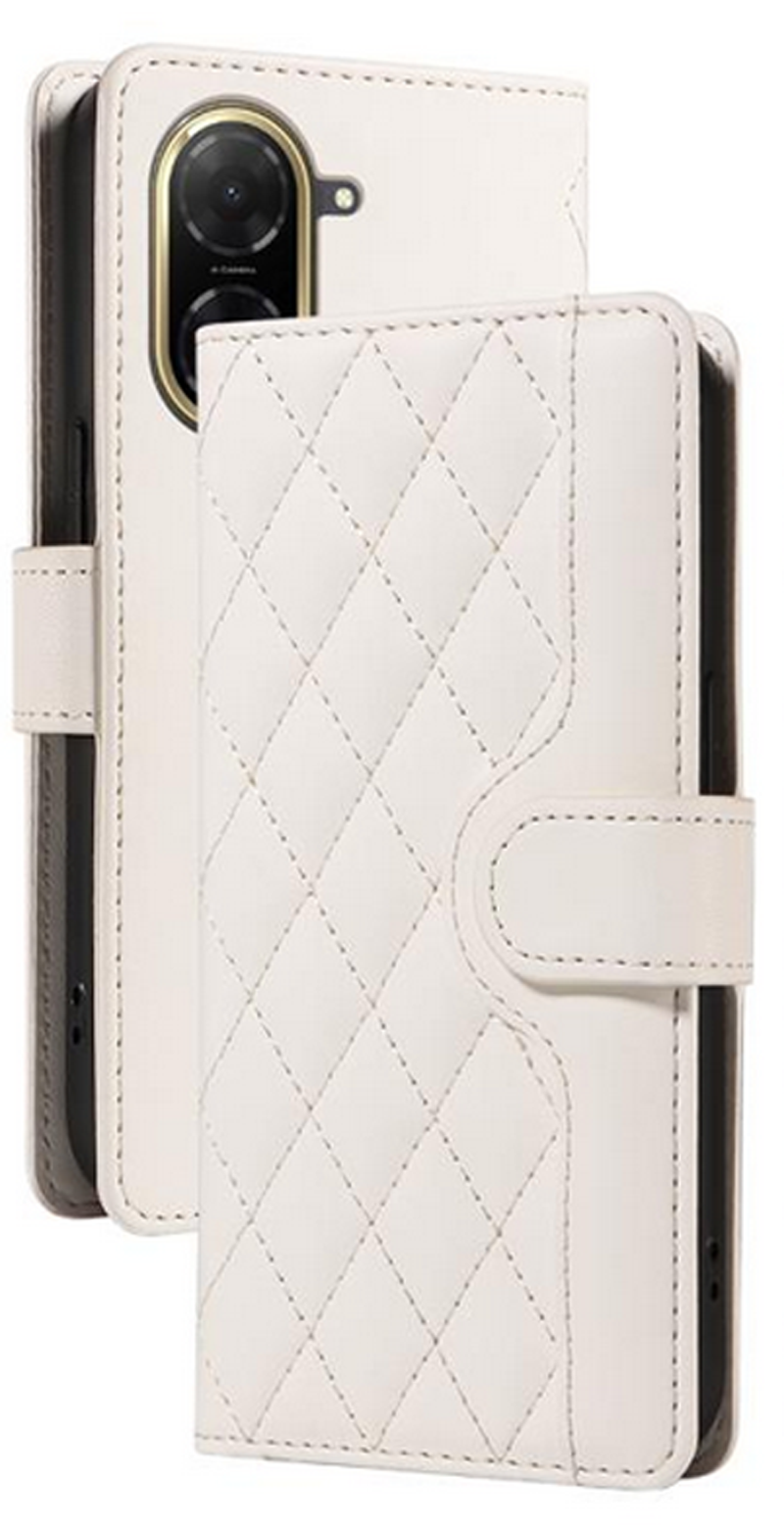 Τel1 Xiaomi Redmi A5 4G Diamond Grid Θήκη Βιβλίο - White