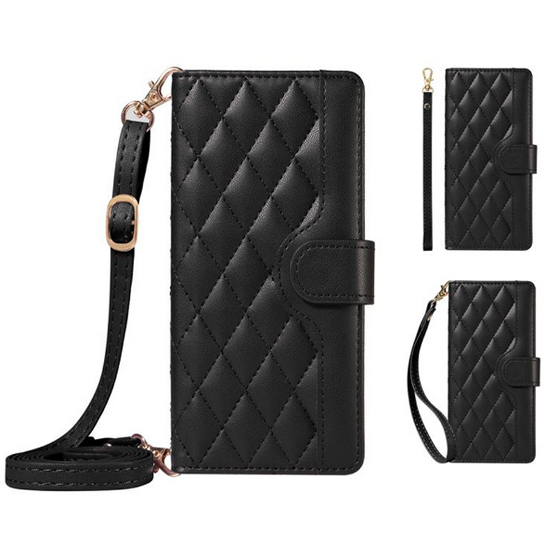 Τel1 Xiaomi Redmi A5 4G Diamond Grid Θήκη Βιβλίο - Black