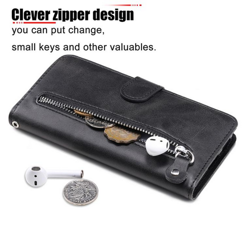 Τel1 Xiaomi Redmi A5 4G Fashion Calf Texture Zipper Θήκη Βιβλίο - Black