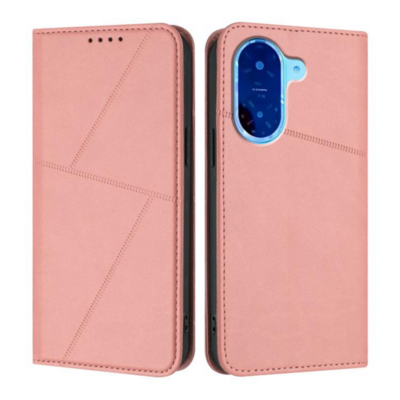 Τel1 Xiaomi Redmi A5 4G Strong Magnetic Frosted Flip Θήκη Βιβλίο - Pink