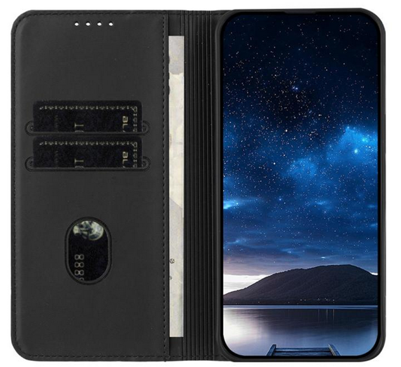 Τel1 Xiaomi Redmi A5 4G Strong Magnetic Frosted Flip Θήκη Βιβλίο - Black