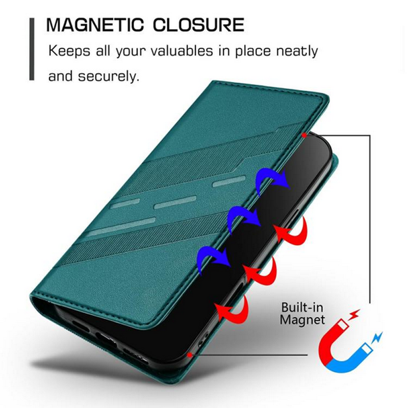 Τel1 Xiaomi Redmi A5 4G Embossed Multi-functional Wallet Θήκη Βιβλίο - Dark Green