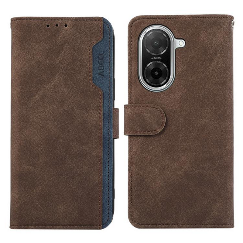 ABEEL Xiaomi Redmi A5 4G Color Block Θήκη Βιβλίο - Brown Blue