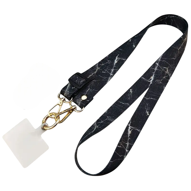 Universal Λουράκι Λαιμού για Smartphone Neck Strap With Hook For Smartphone Black Gold