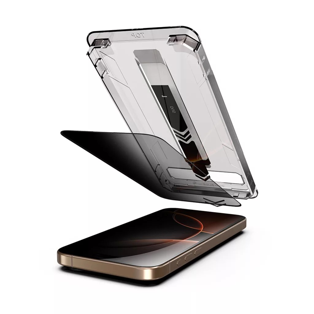 iPhone 17 Pro Max Προστασία Οθόνης Techsuit TitanGlass Privacy Full Face Tempered Glass
