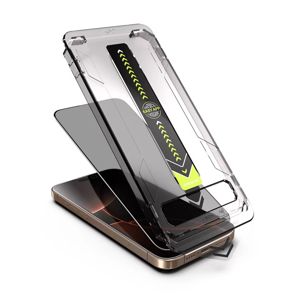 iPhone 17 Pro Max Προστασία Οθόνης Techsuit TitanGlass Privacy Full Face Tempered Glass