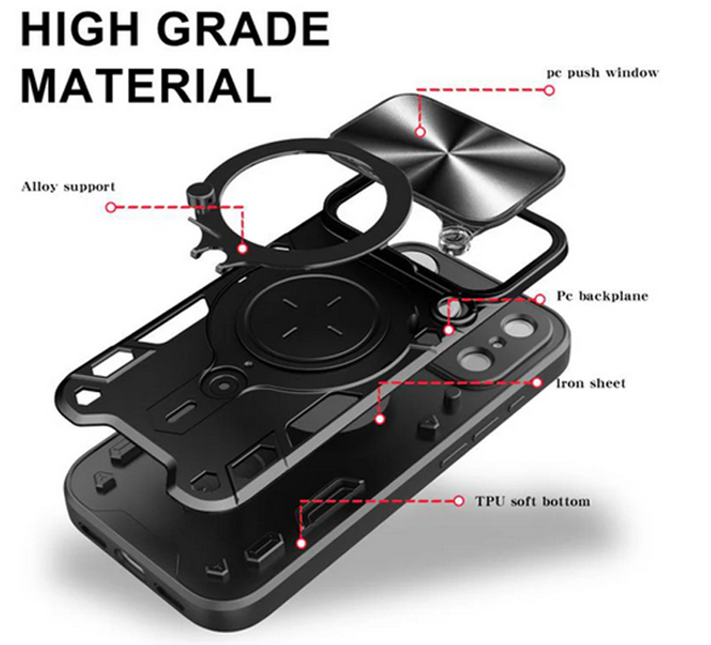 Techsuit iPhone 17 Pro CamGuard Pro Θήκη Σκληρή - Black