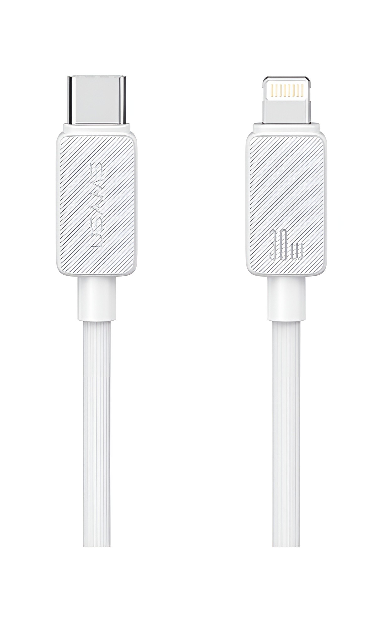 USAMS USB-C to Lightning 30W 480Mbps 1m Λευκό (US-SJ692)