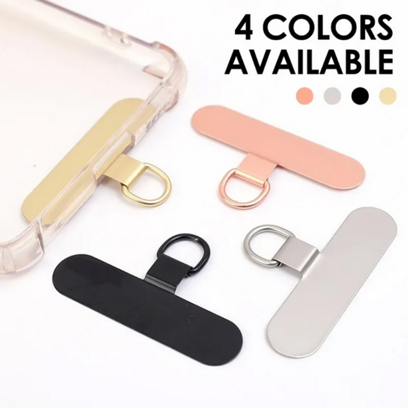 Δακτύλιος για Λουράκι Oval Metal Mobile Phone Lanyard Fixing Gasket Black