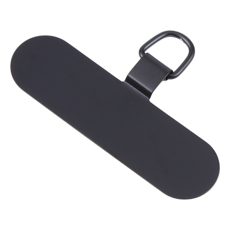 Δακτύλιος για Λουράκι Oval Metal Mobile Phone Lanyard Fixing Gasket Black