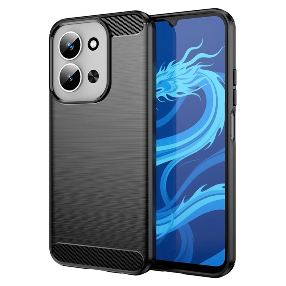 Forcell Xiaomi Redmi 15C 4G / 5G / Poco C85 Carbon Fiber Θήκη Σιλικόνης - Black