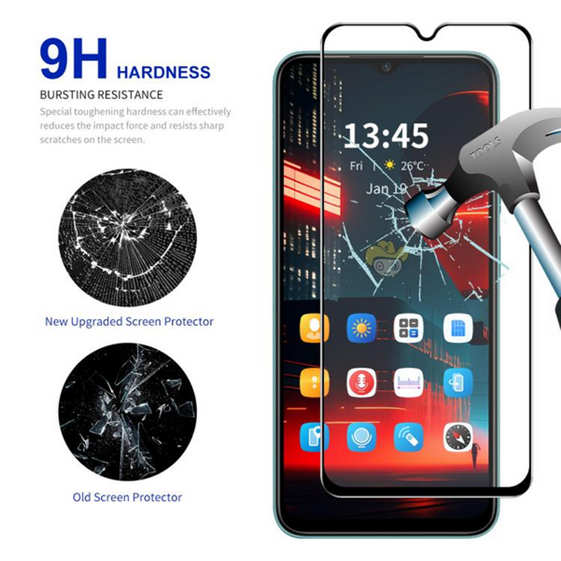 Samsung Galaxy A17 5G Προστασία Οθόνης με Μαύρο Περίγραμμα ENKAY Hat-Prince 0.26mm 9H 2.5D Full Face Tempered Glass