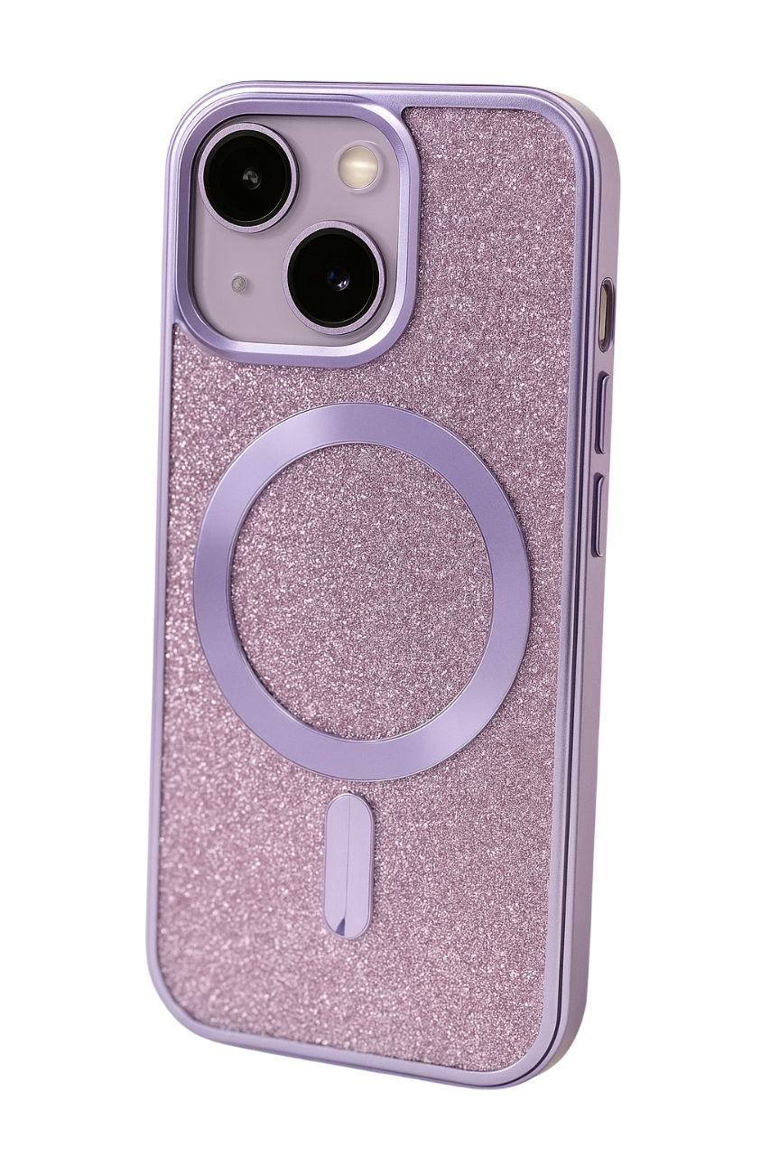 Techsuit iPhone 17 Air Luxury Glitter Θήκη Σιλικόνης Διάφανη -Light Purple