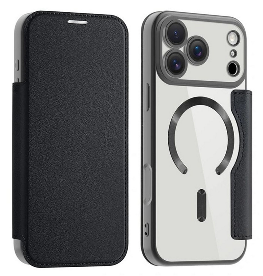 Techsuit iPhone 17 Pro Max SmartMag Θήκη Βιβλίο - Black