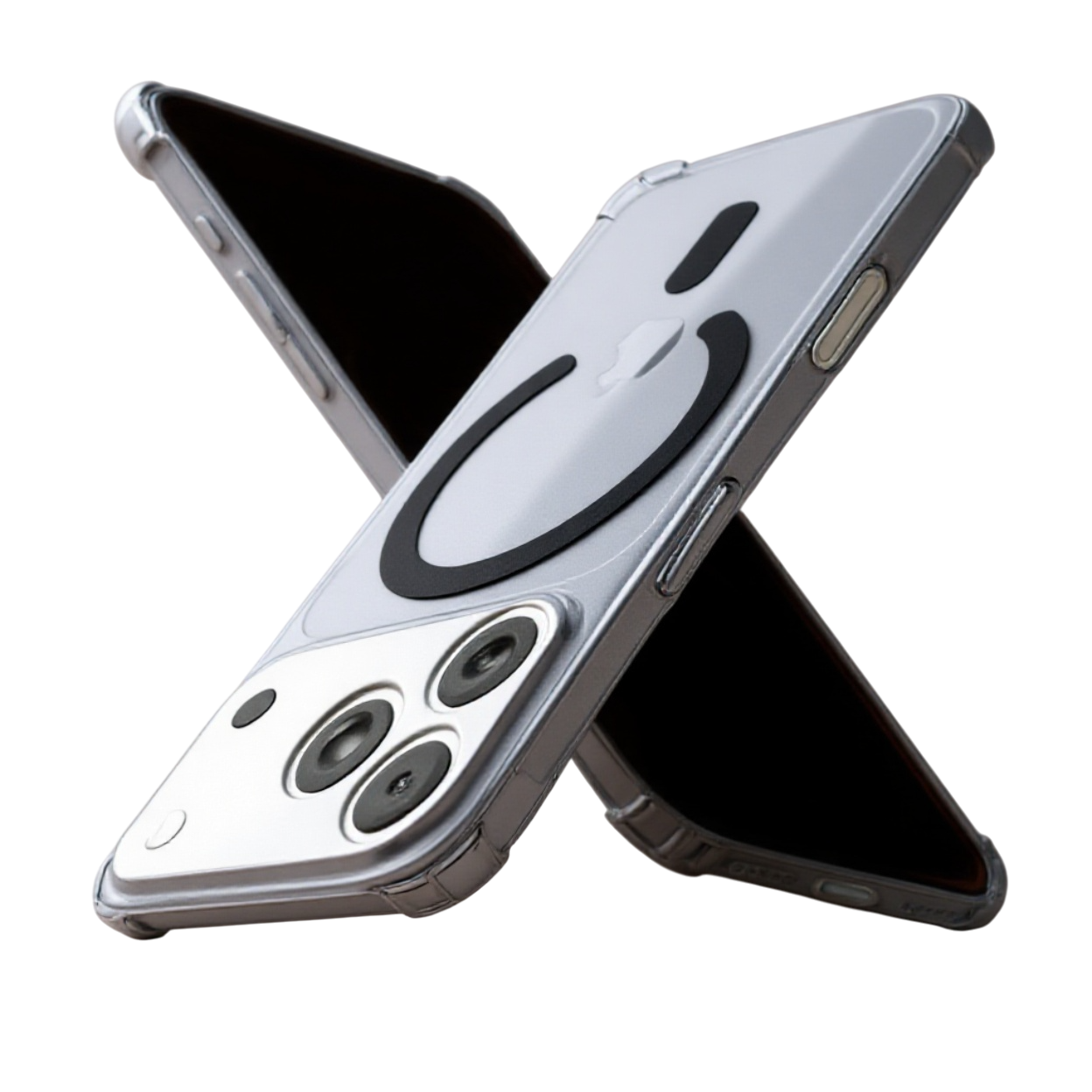 Techsuit iPhone 17 Pro Max MagSafe Shockproof Clear Θήκη Σιλικόνης - Smoke Black