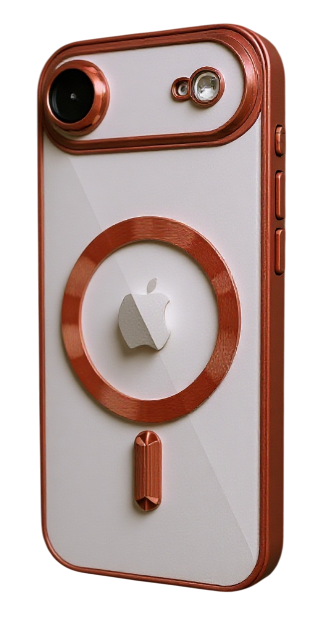 Techsuit iPhone 17 Air MagSafe Luxury Crystal Θήκη με Πλαίσιο Σιλικόνης Διάφανη - Red