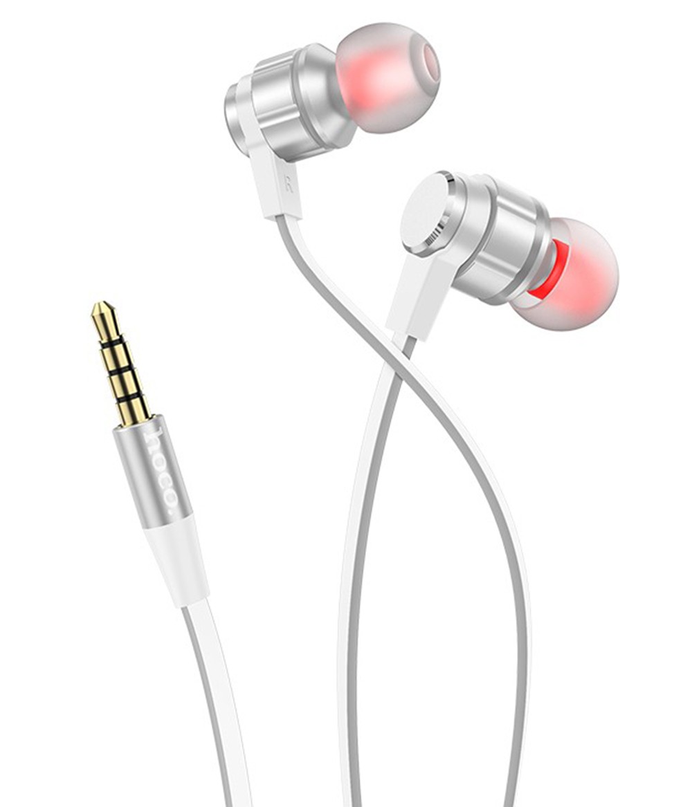 Hoco M85 Platinum Sound Stereo In-Ear Handsfree με Βύσμα 3.5mm Ασημί