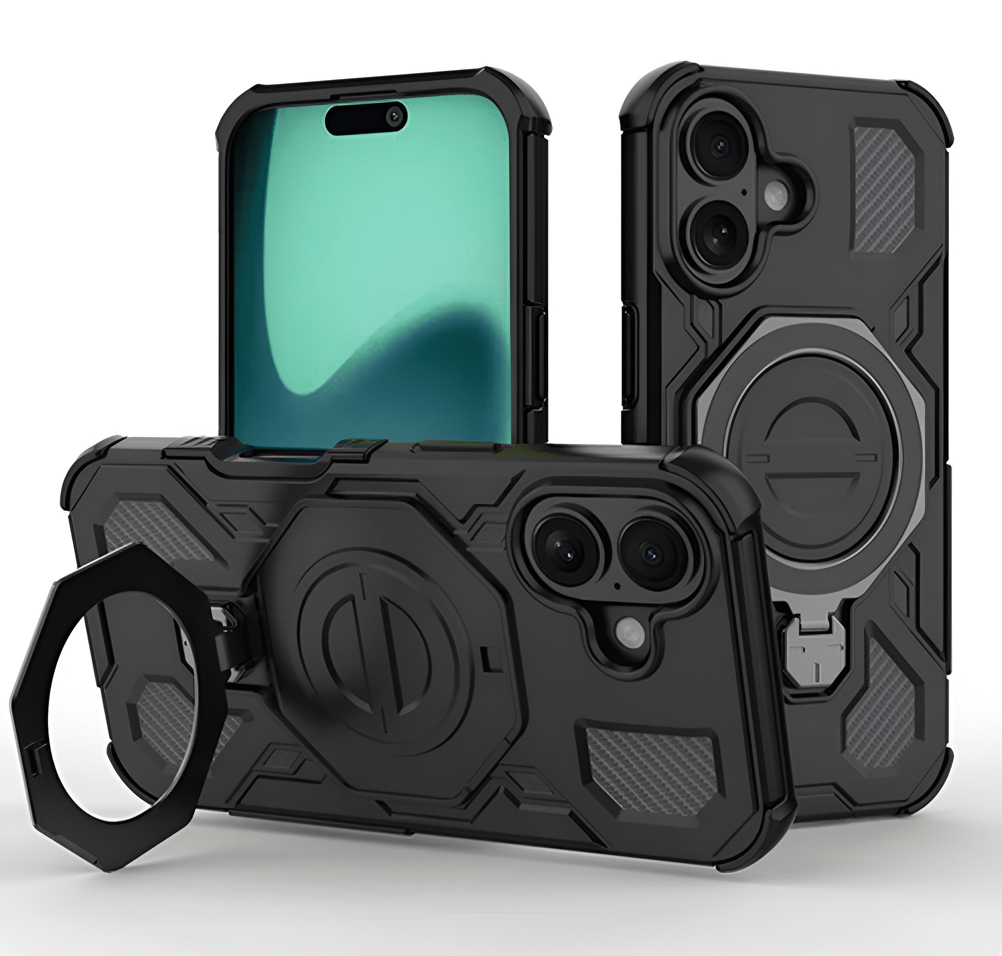 Techsuit iPhone 17 Carbon Shield Pro Θήκη Σκληρή - Black