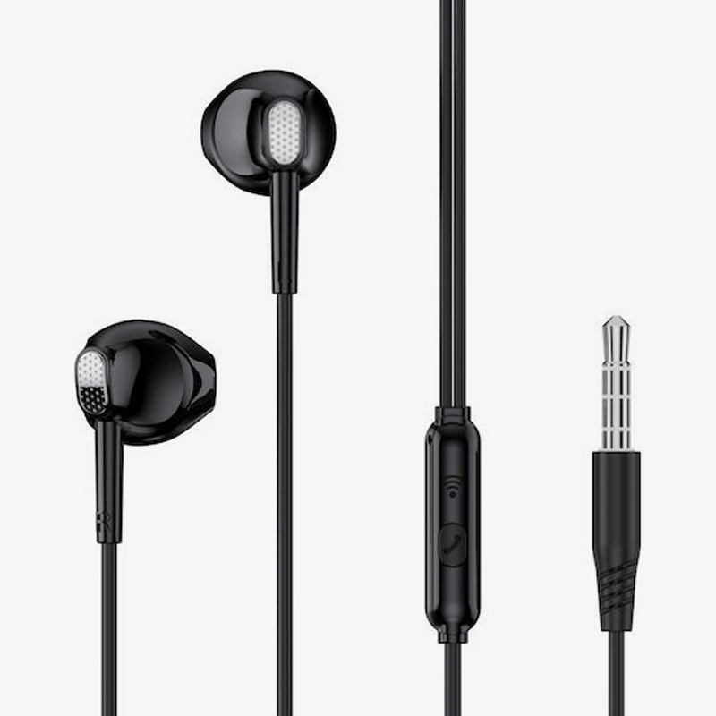 XO EP52 In-ear Handsfree με Βύσμα 3.5mm Μαύρο