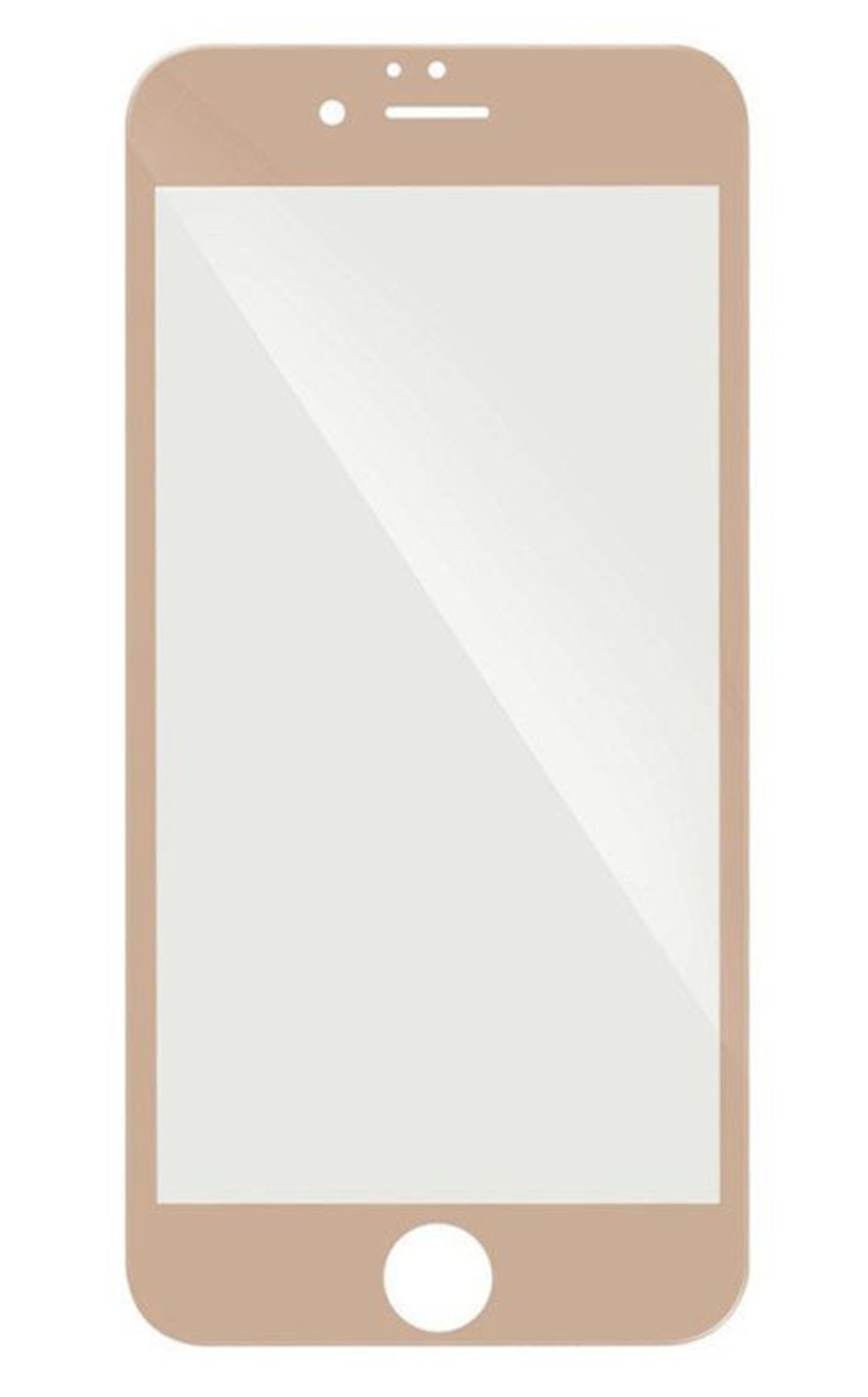 iPhone 6 Plus / 6s Plus Προστατευτικό Τζαμάκι Χρυσό 5D Full Glue Full Coverage Tempered Glass Gold