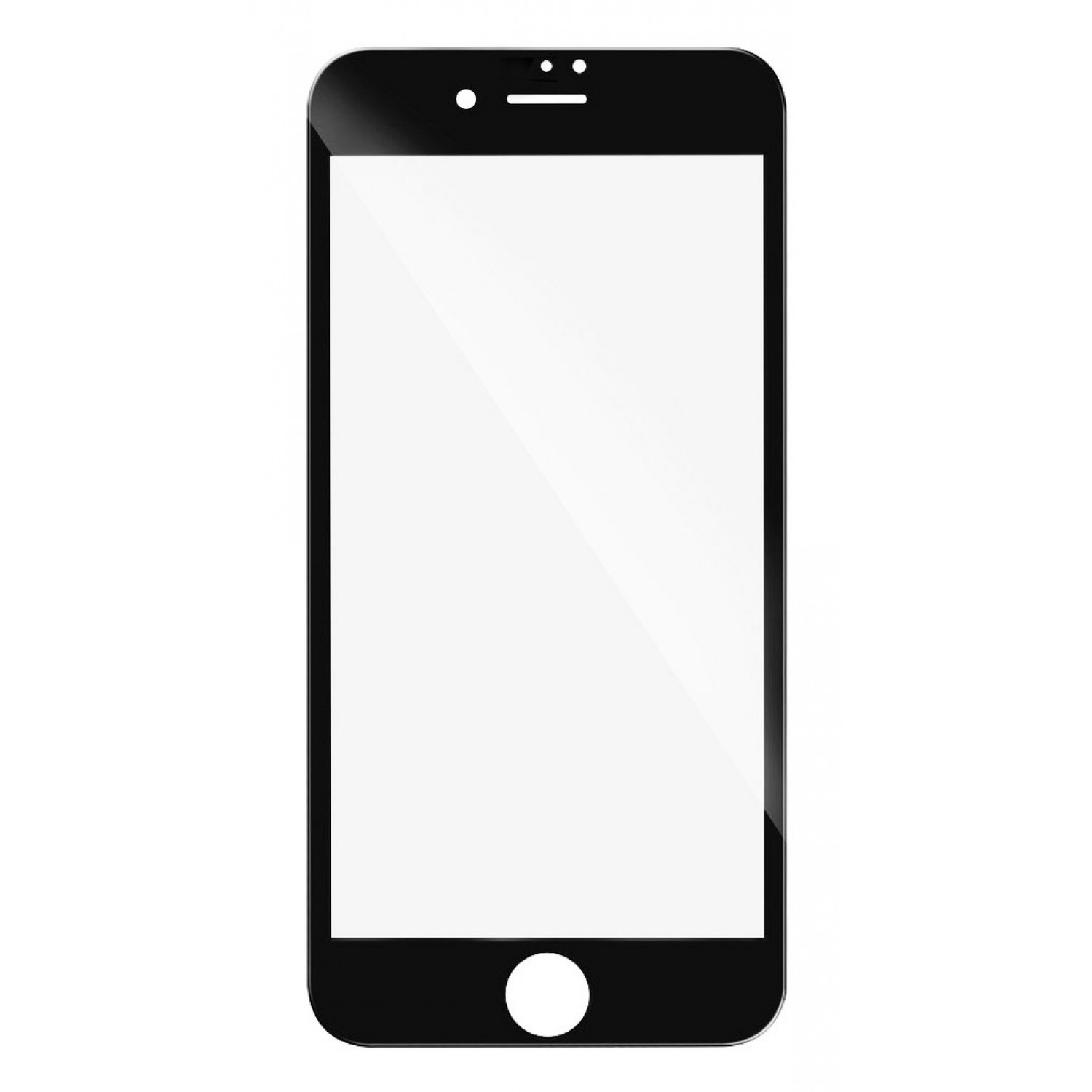 Powertech iPhone 7 Προστατευτικό Τζαμάκι Μαύρο 5D Full Glue Tempered Glass Black