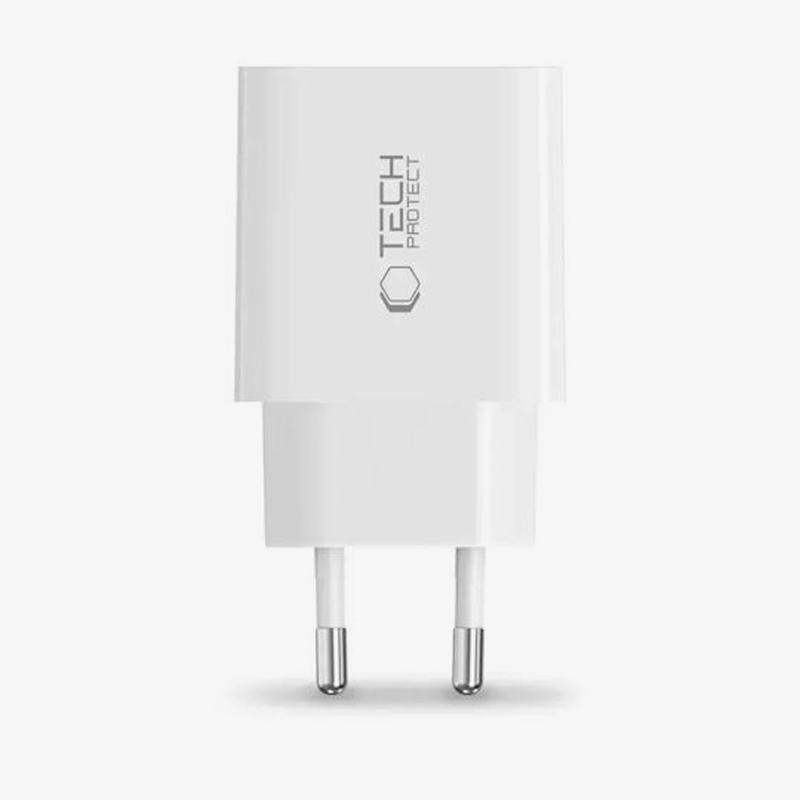 Tech-Protect Φορτιστής χωρίς Καλώδιο με Θύρα USB-C PD20W 3A Λευκός