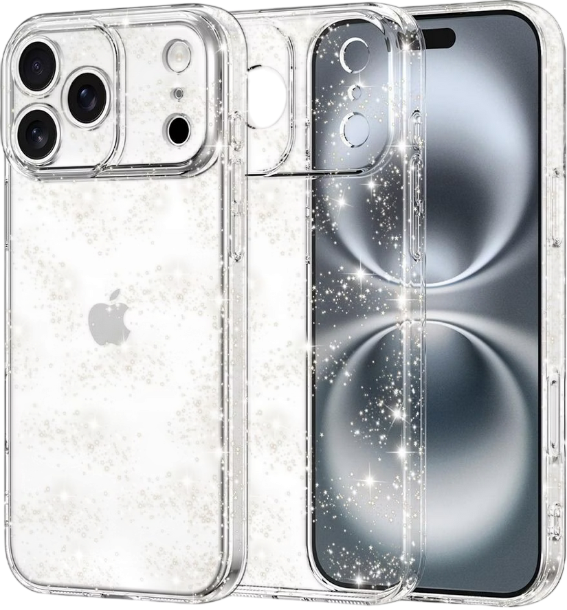 Techsuit iPhone 17 Pro Max SparkleSkin Series Θήκη Σιλικόνης - Διάφανη