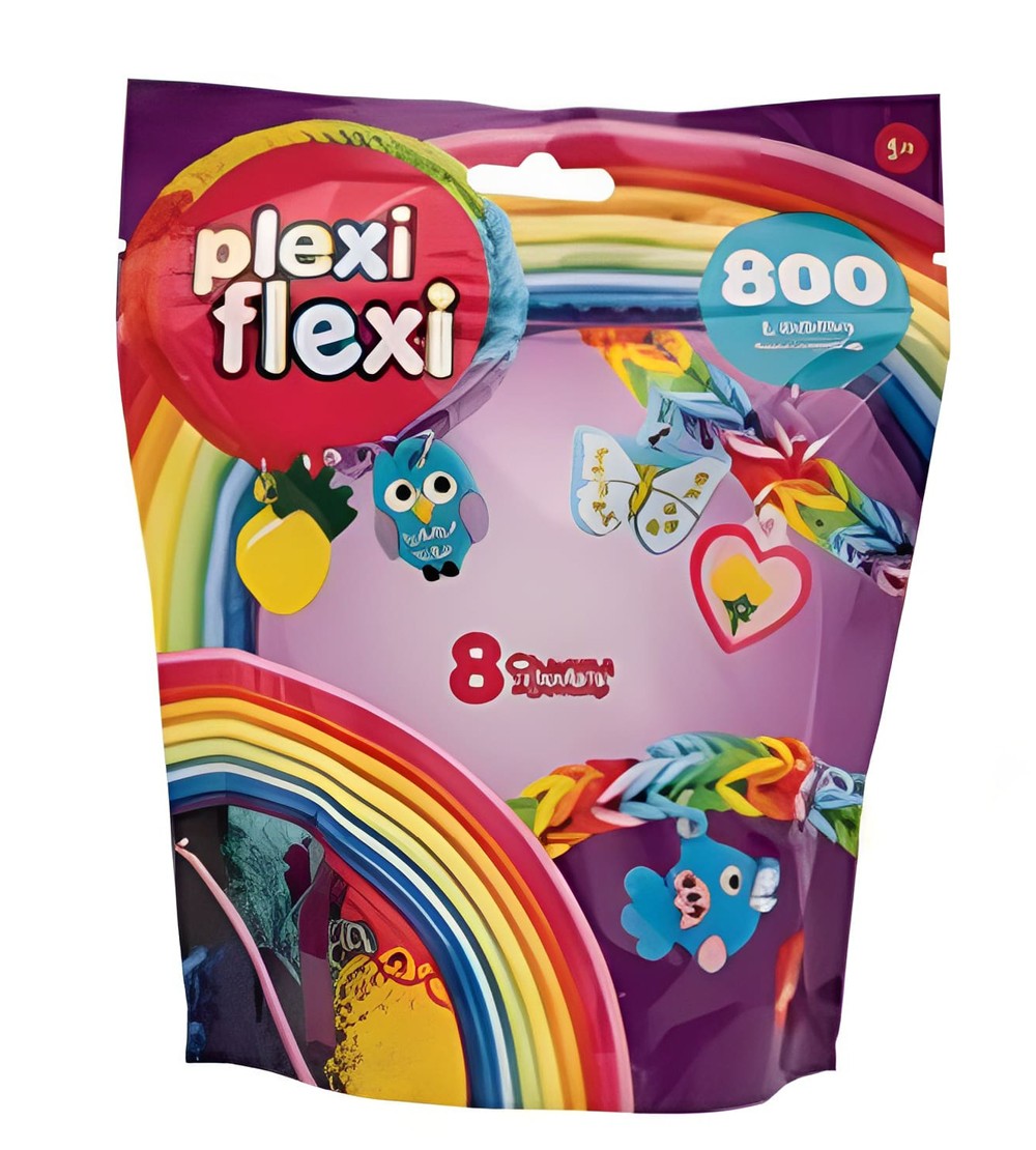 AS Plexi Flexi Σακουλάκι Με 800 Λαστιχάκια & 8 Αξεσουάρ Για Ηλικίες 5+ Χρονών
