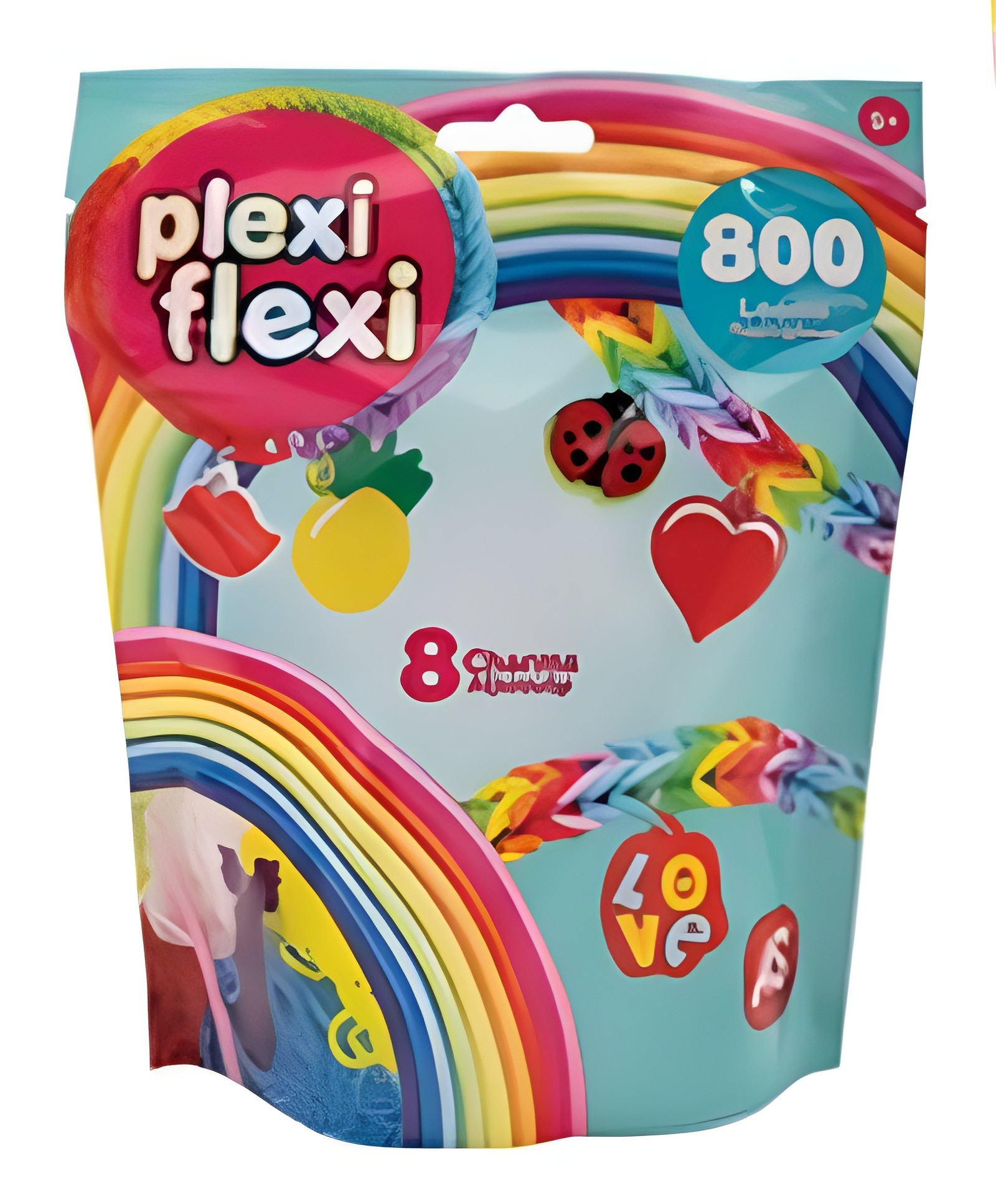 AS Plexi Flexi Σακουλάκι Με 800 Λαστιχάκια & 8 Αξεσουάρ Για Ηλικίες 5+ Χρονών