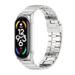 Λουράκι Xiaomi Mi Band 7 Ασημί NFC MIJOBS CS Bamboo Buckle Stainless Steel Watch Band Silver
