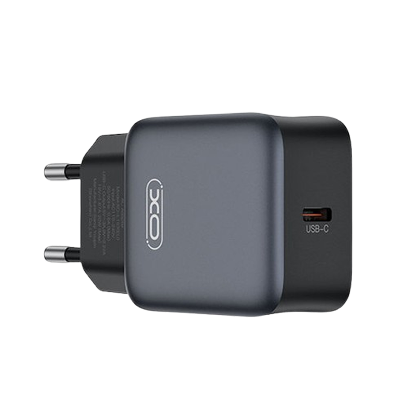 XO-L155 Φορτιστής χωρίς Καλώδιο με Θύρα USB-C PD GaN 30W Μαύρος
