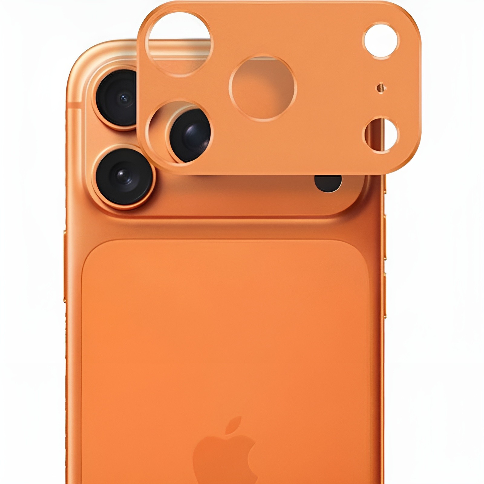 iPhone 17 Pro Max Techsuit Προστασία Κάμερας Full Face Tempered Glass Camera Orange