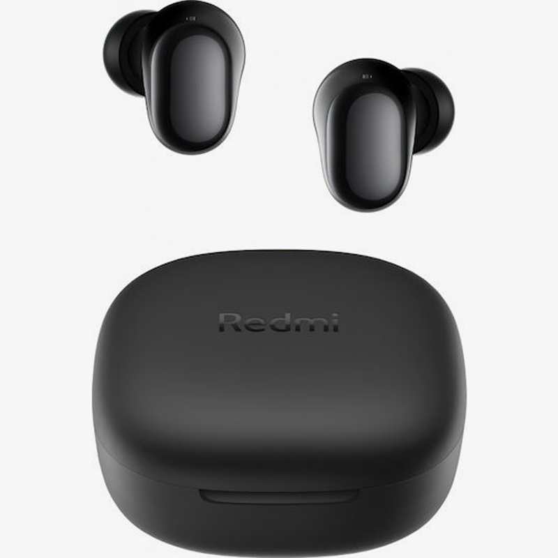 Xiaomi Redmi Buds 6 Play Bluetooth Handsfree Ακουστικά με Θήκη Φόρτισης Μαύρα
